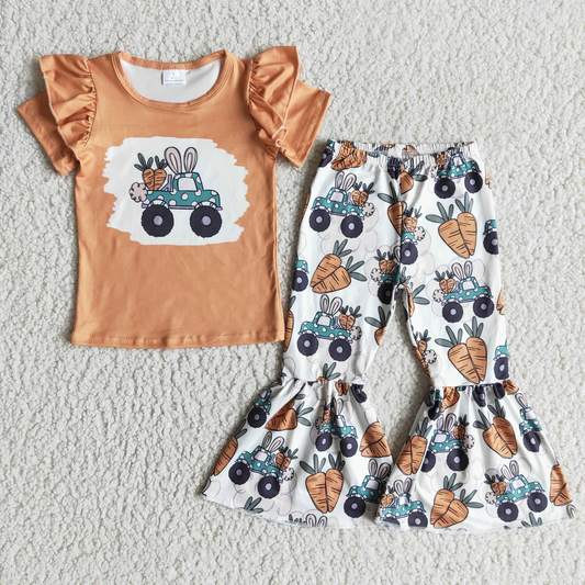 D11-4 rabbit carrot truck bell bottom outfit