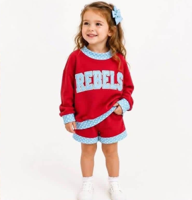 Custom order MOQ 5 one items team long sleeve shorts sets