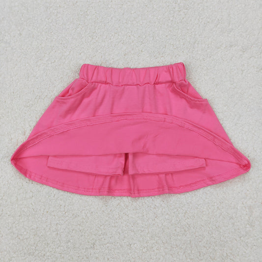 GLK0066 Baby Girls Dark Pink Pocket Yoga Active Wear Skirt D 3.21
