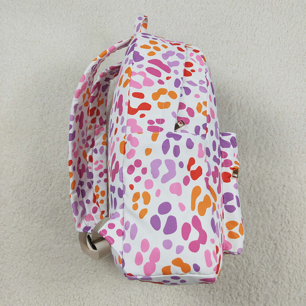BA0307  Pink ruffle leopard kids girls backpack  D 7.21