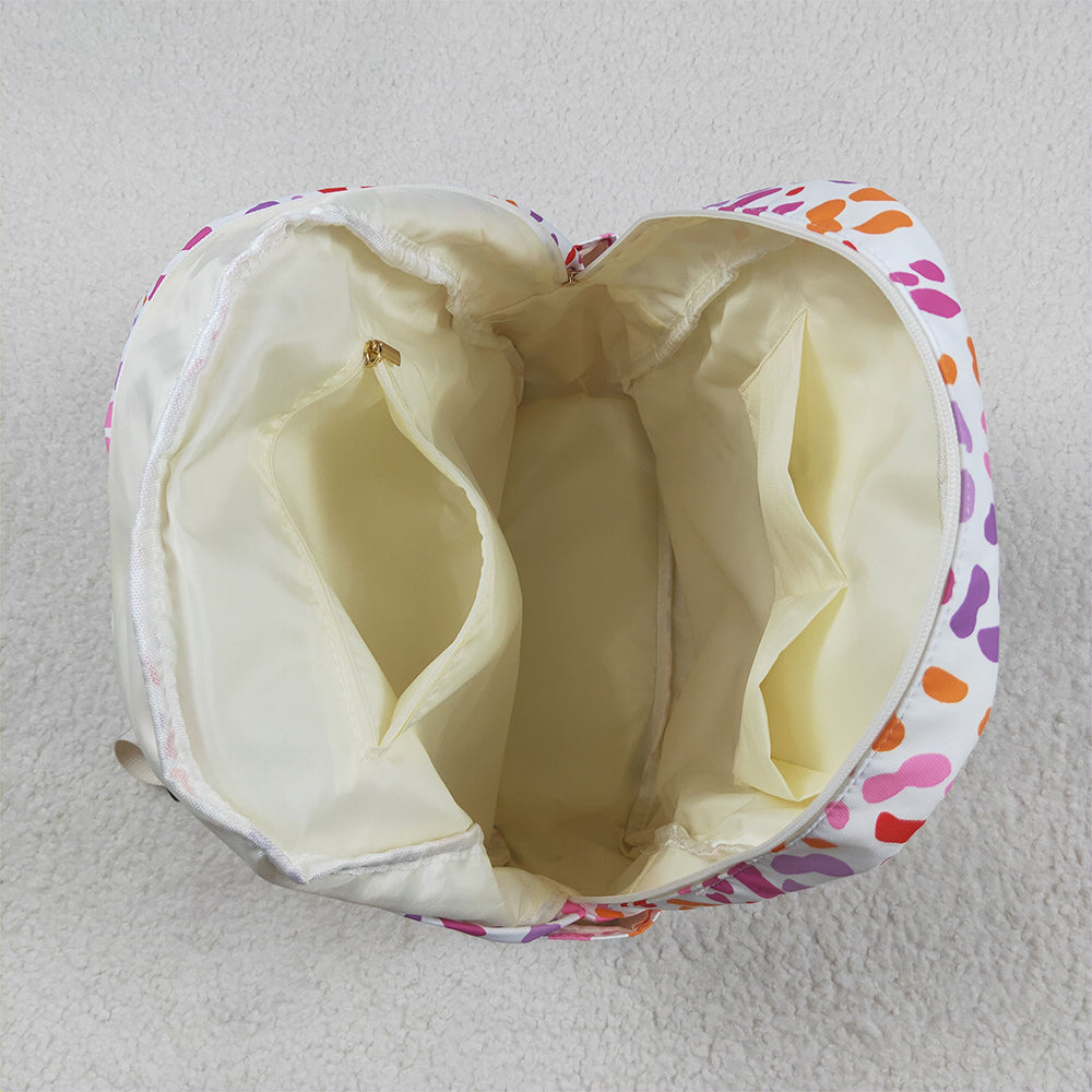 BA0307  Pink ruffle leopard kids girls backpack  D 7.21