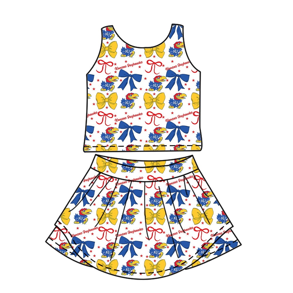 Custom  baby girl K team dress set  D 6.23