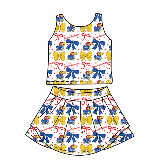 Custom  baby girl K team dress set  D 6.23