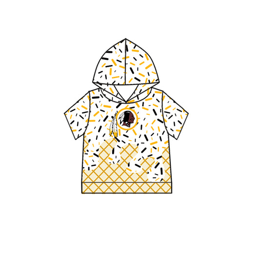 Custom children REDSKINS team top D 6.28