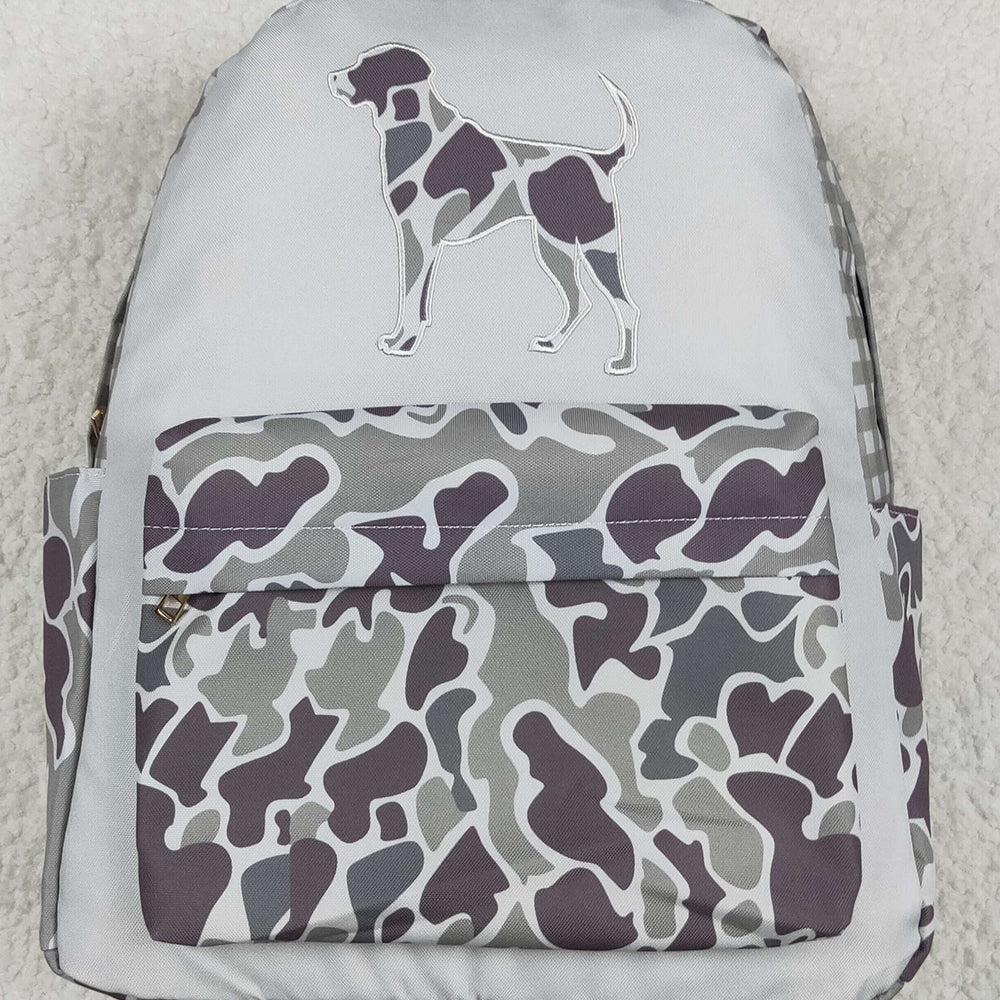 BA0268  Camouflage Puppy Check Backpack  D 4.19