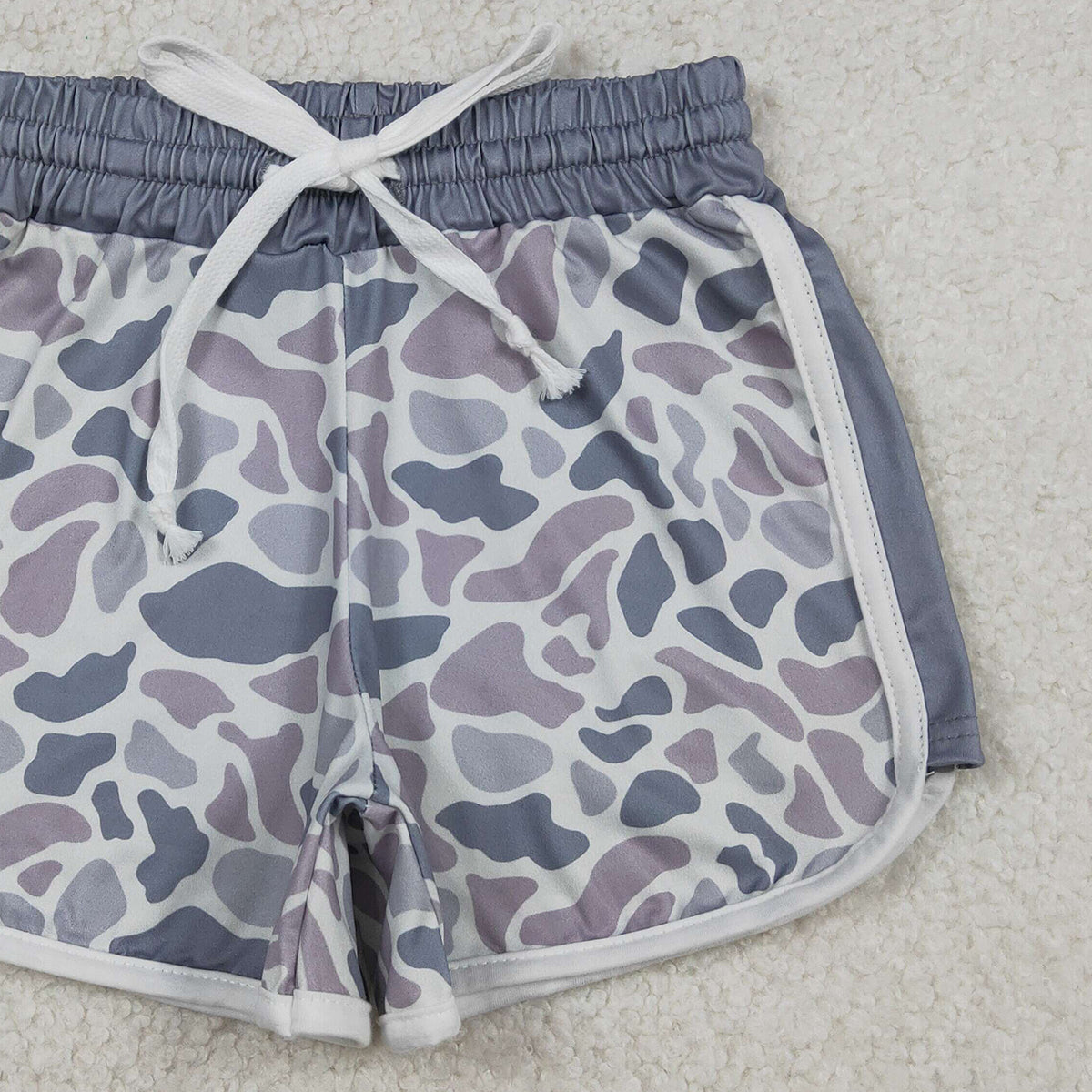 Baby Girls Southern Southern Light Grey Camo Shorts Bottom Infant Clothing Outfit for Girls