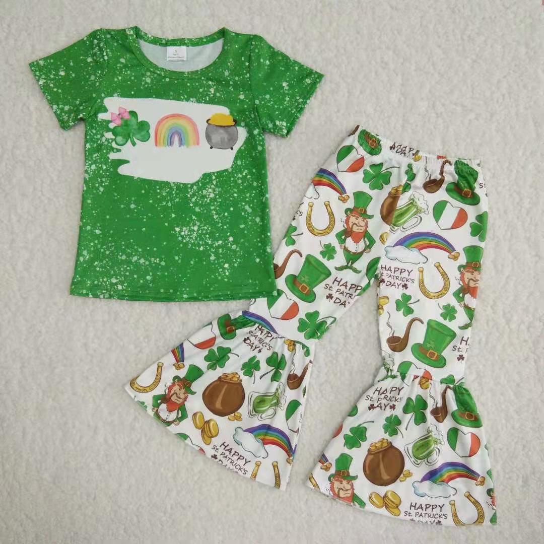St. Patrick's Day Irish Party Pattern Beer Leprechaun Flag Hearts Rainbow Gold Shamrock