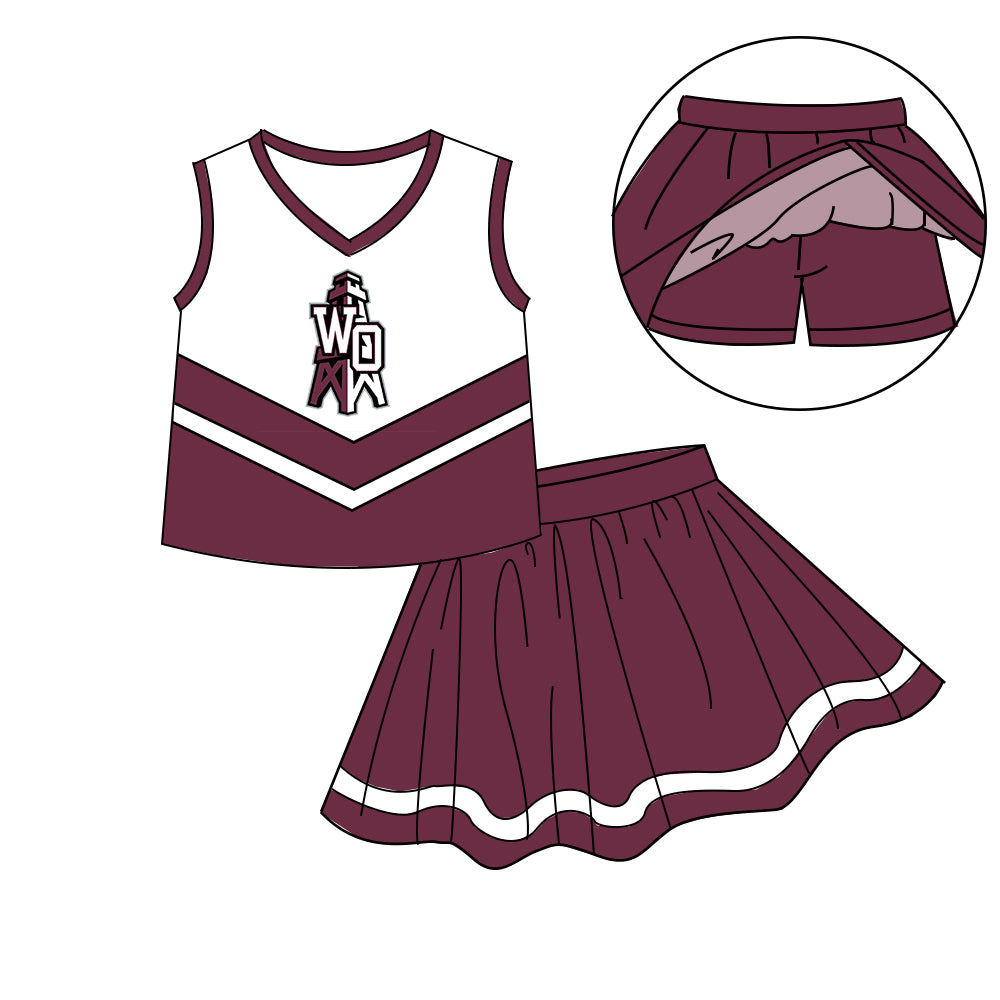 Custom  baby girls  Cheerleading dress set     MOQ3  D 7.11