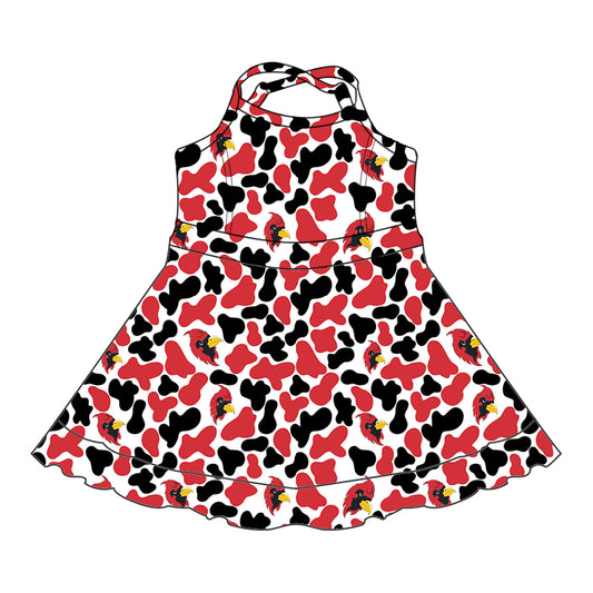 Custom Baby Girls Cardinals Lions team dress  D 8.4