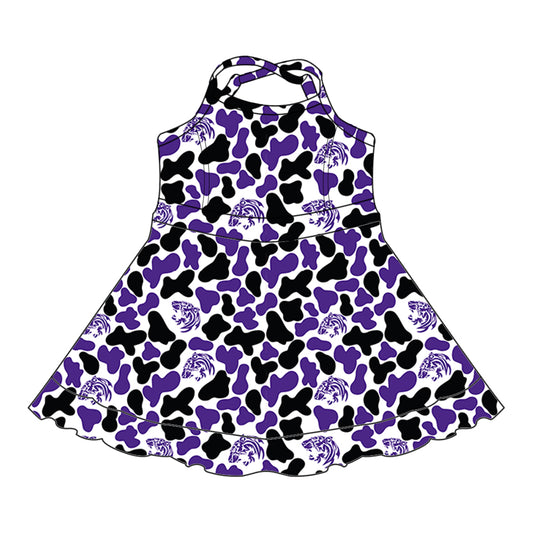 Custom Baby Girls Tigers team dress D 8.5