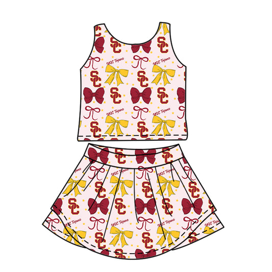 Custom  baby girl  USC Trjans team dress   D 6.26