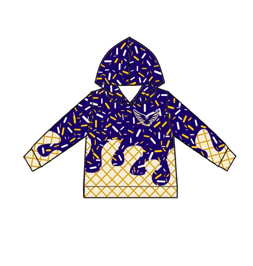 Custom Baby Boys Eagles Team Long Top D 8.1