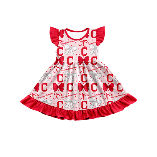 Custom Baby Girls Cleveland Induans dress D 6.20