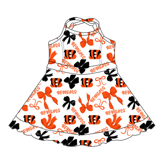 Custom Baby Girls BENGALS team dress  D 6.12