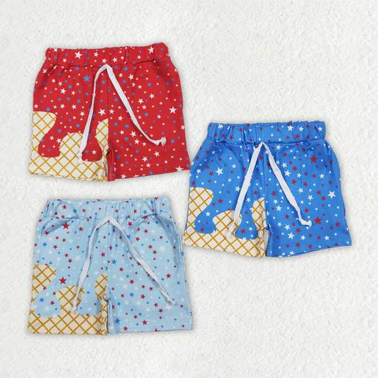 Match 3 Colors Baby Boys Drip Stars Pockets Team Shorts Bottom D 6.16