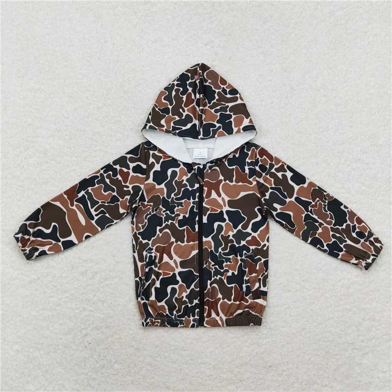 Match Baby Boys Hunting Camo Hooded Long Sleeve Zip Jackets Tops