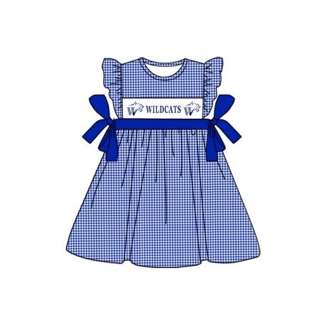 Custom  Wildcats baby girl dress  MOQ3