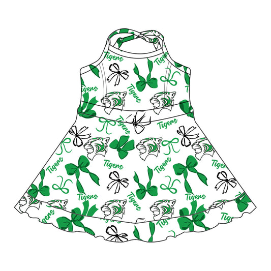 Custom Baby Girls Latexo Tigers team dress D 8.2