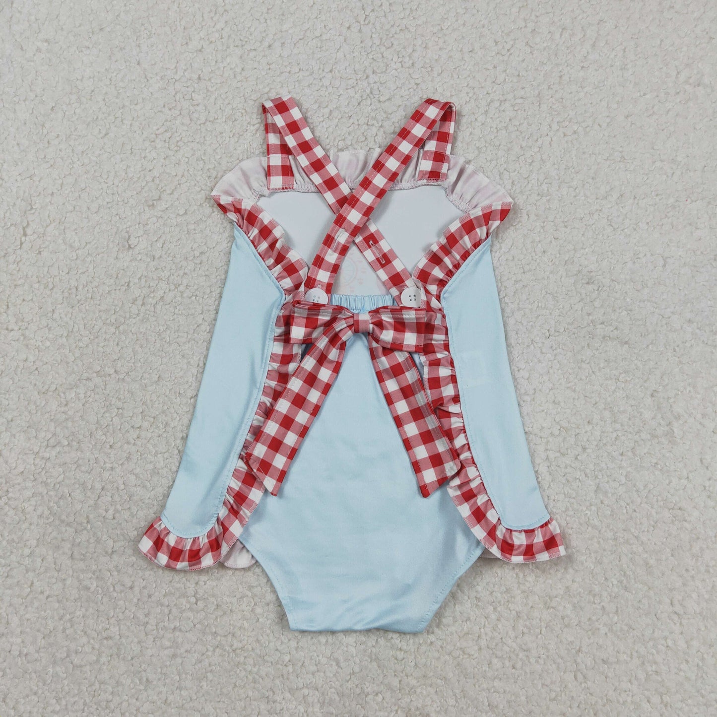 SR3055 spent forty eight dollars at the county fair strap backless bow romper