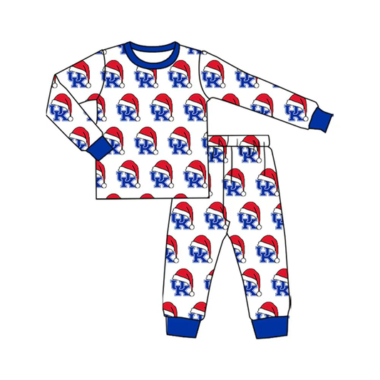 Custom Baby Kids UK Team Team Christmas Top Pants Lounge Wear Pajamas Sets D 8.13