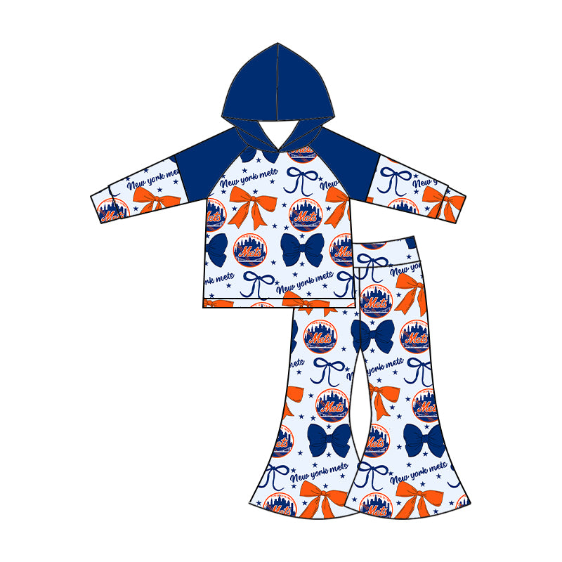 Custom match new york mets  baby girls clothes   D 6.17