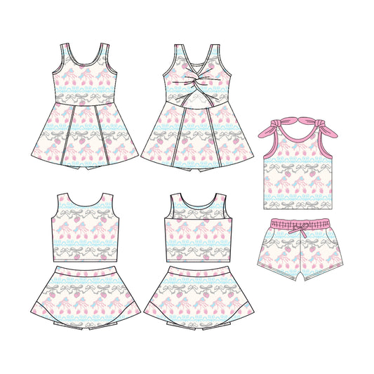 Custom match baby girls bow dress set  D 3.25