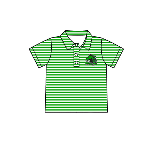 Custom Kids Boys Mustangs team Shirt Top D 8.5