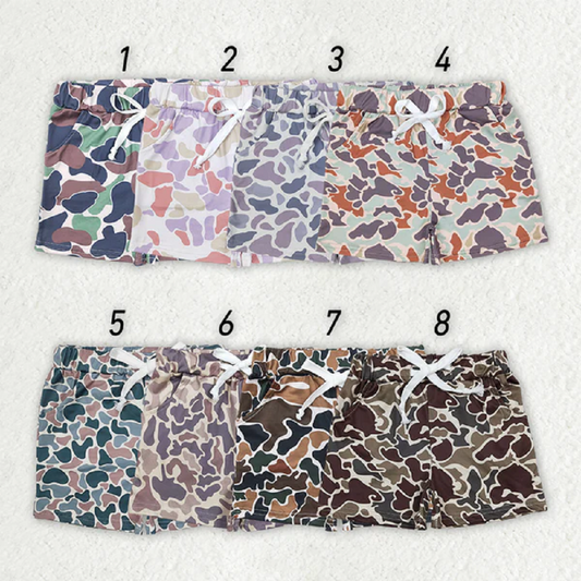 8 Colors Sibling Baby Boys Camouflage Summer Bottom Shorts D 828