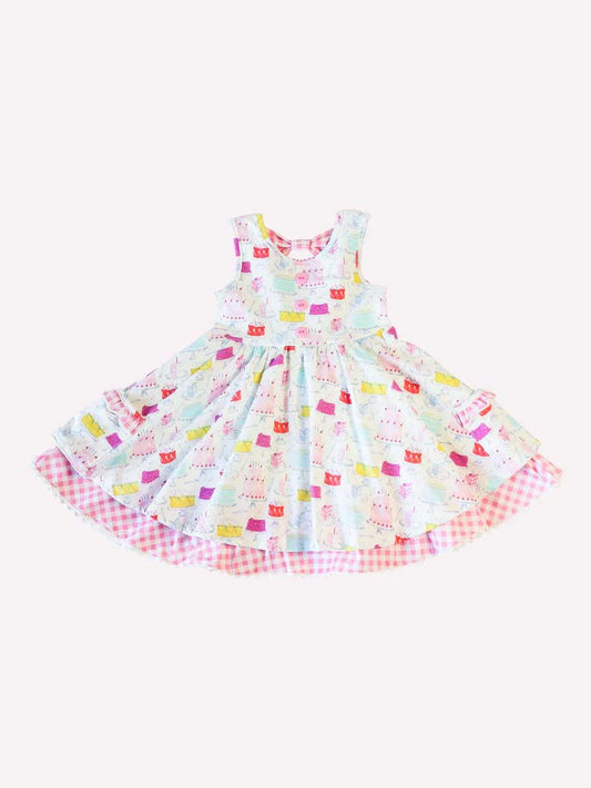 Custom Baby Girls floral dress D 5.28