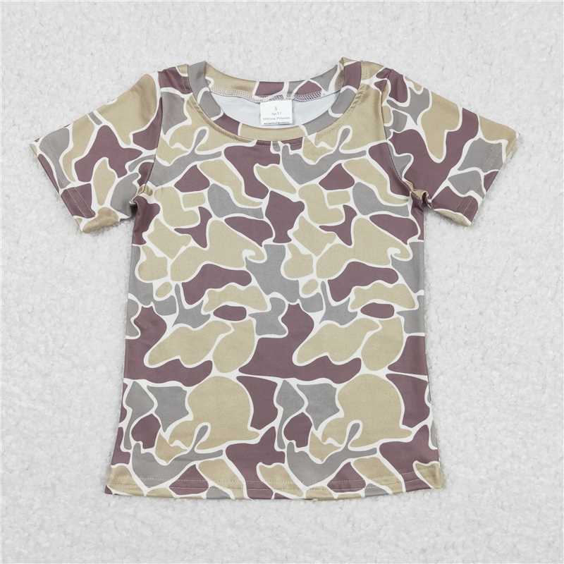 Match Baby Boys Camo Branches Short Sleeve Tee Shirts Tops Rompers Brother Designs