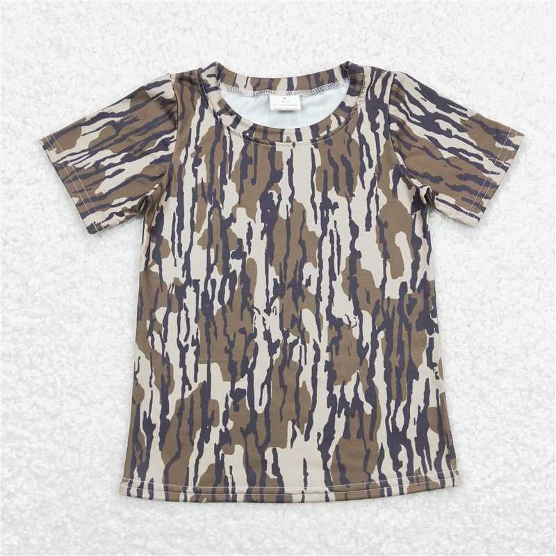 Match Baby Boys Camo Branches Short Sleeve Tee Shirts Tops Rompers Brother Designs