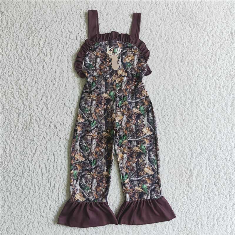 Match Girls Boys Real Tree Camo Deer Print Rompers Jumpsuits