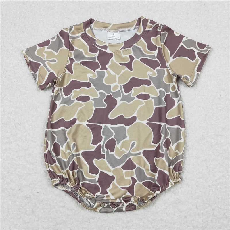 Match Baby Boys Camo Branches Short Sleeve Tee Shirts Tops Rompers Brother Designs