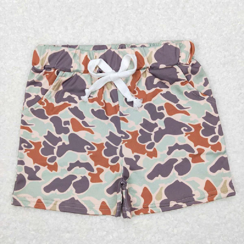 8 Colors Sibling Baby Boys Camouflage Summer Bottom Shorts D 821