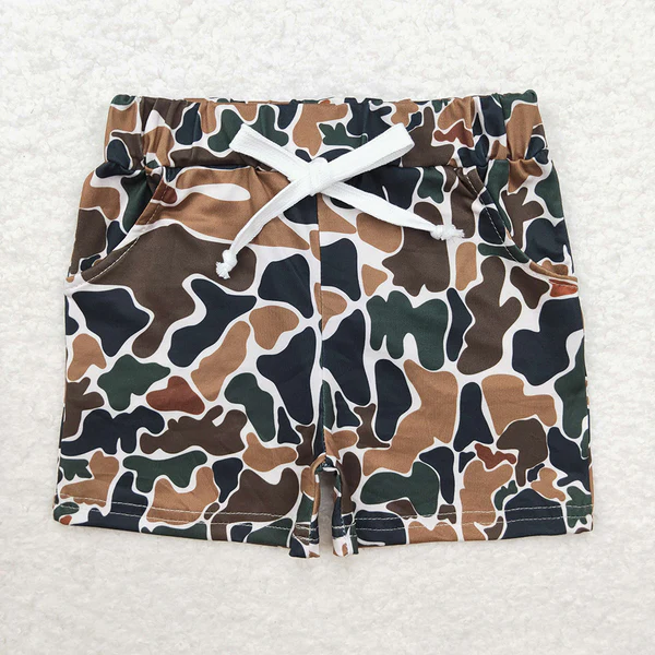 8 Colors Sibling Baby Boys Camouflage Summer Bottom Shorts D 821