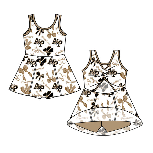 Custom Baby Girls Panthers team dress  D 6.12