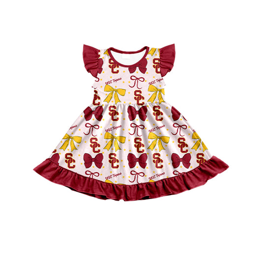 Custom  baby girl  USC Trjans team dress   D 6.26