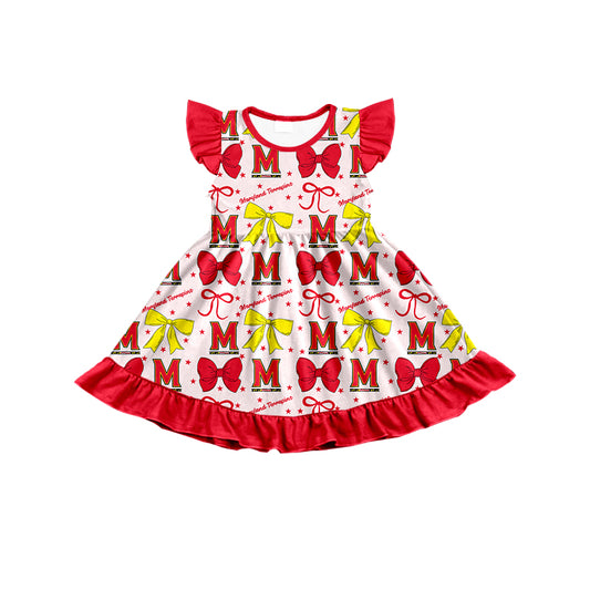 Custom baby girl Maryland Terrapins team dress D 6.27