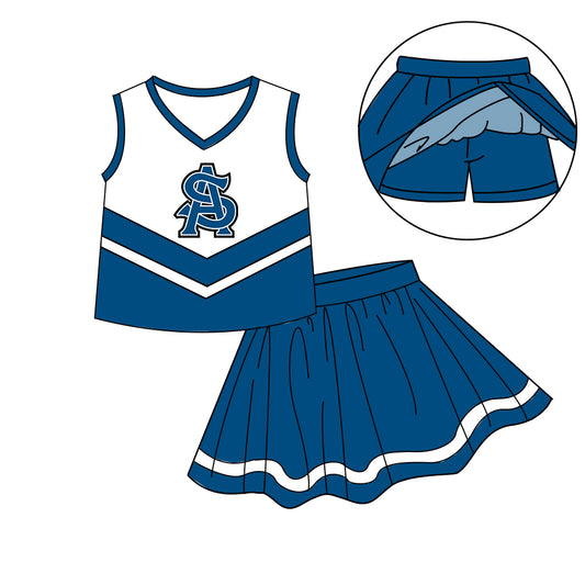 Custom baby girls Trojans dress set MOQ3 D 7.25