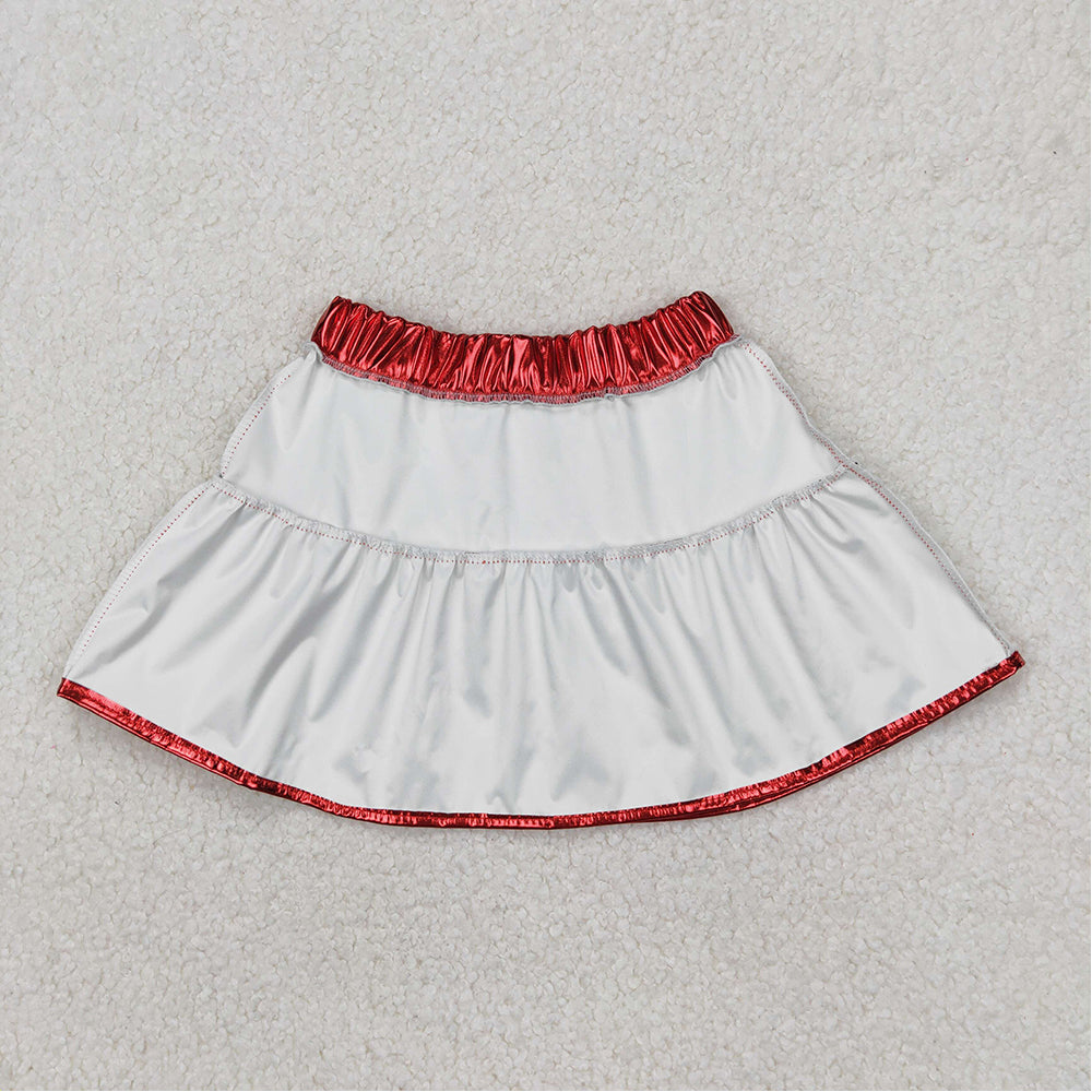 GLK0041  Baby Girls Shiny leather red skirt  D 3.21