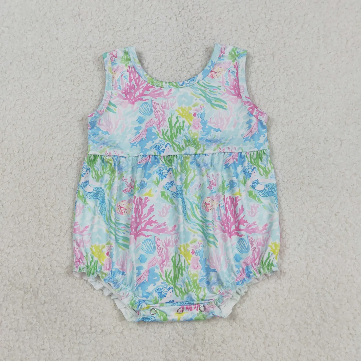 Sibling sea mermaid girl clothes dress and bubble