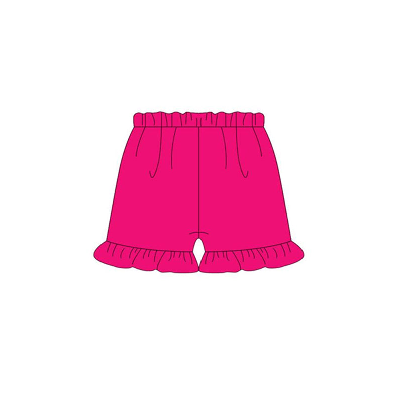 SS0249  Rose red lace shorts
