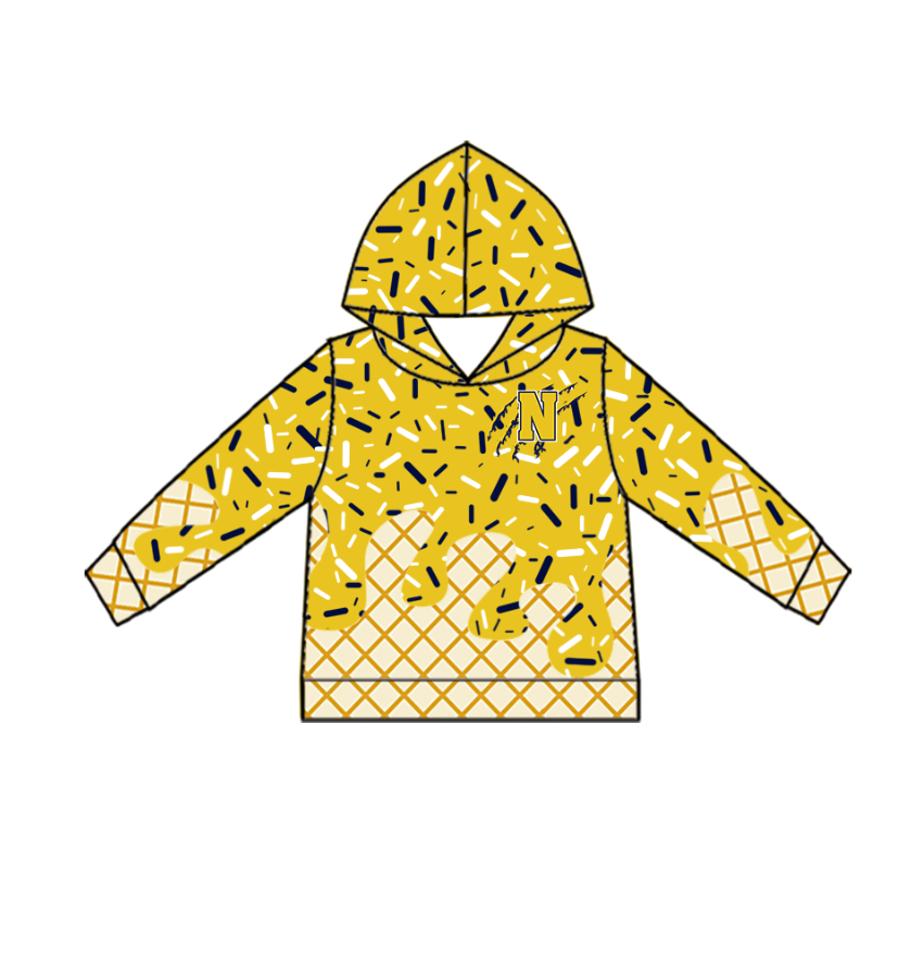 Custom Baby Kids Cougars  Team Zip Hooded Pullovers Tops D 823