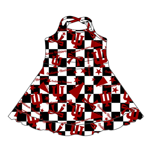 Custom  baby girl  Indiana Hoosiers team dress  D 6.30