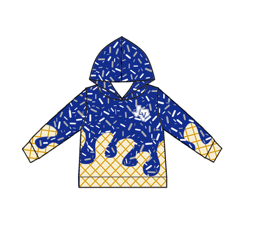 Custom Baby Kids Bears Team Zip Hooded Pullovers Tops D 819