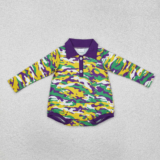 Sibling Brother Baby Boys Mardi Gras Camouflage Rompers Shirts Tops D 828