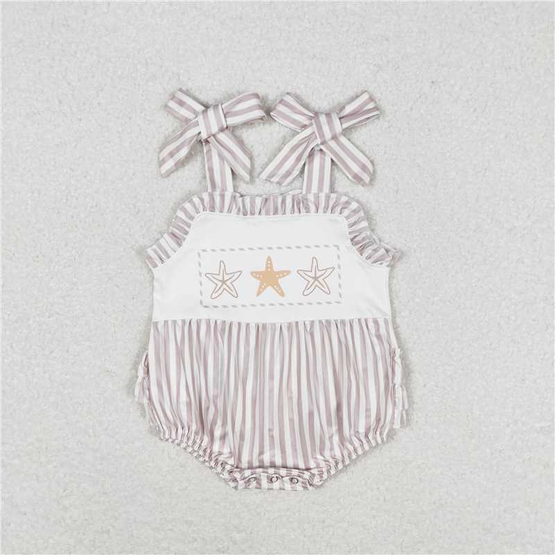 Match Baby Girls Boys Sibling Star Fish Stripes Dresses Sets