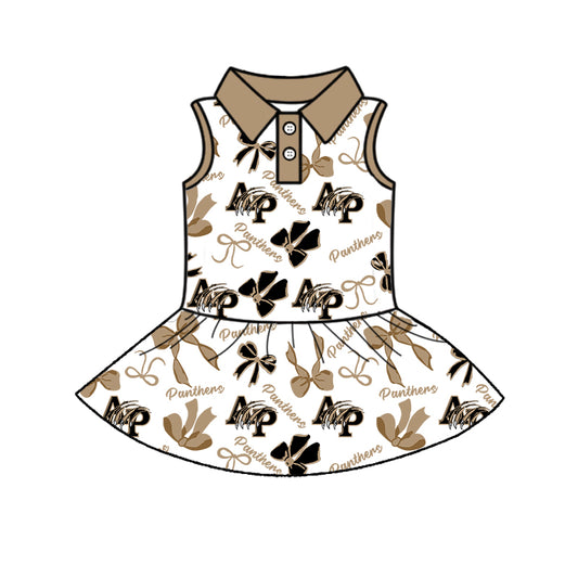 Custom Baby Girls Panthers team dress  D 6.12