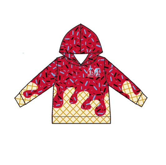 Custom Baby Kids Plainsmen Team Zip Hooded Pullovers Tops D 818