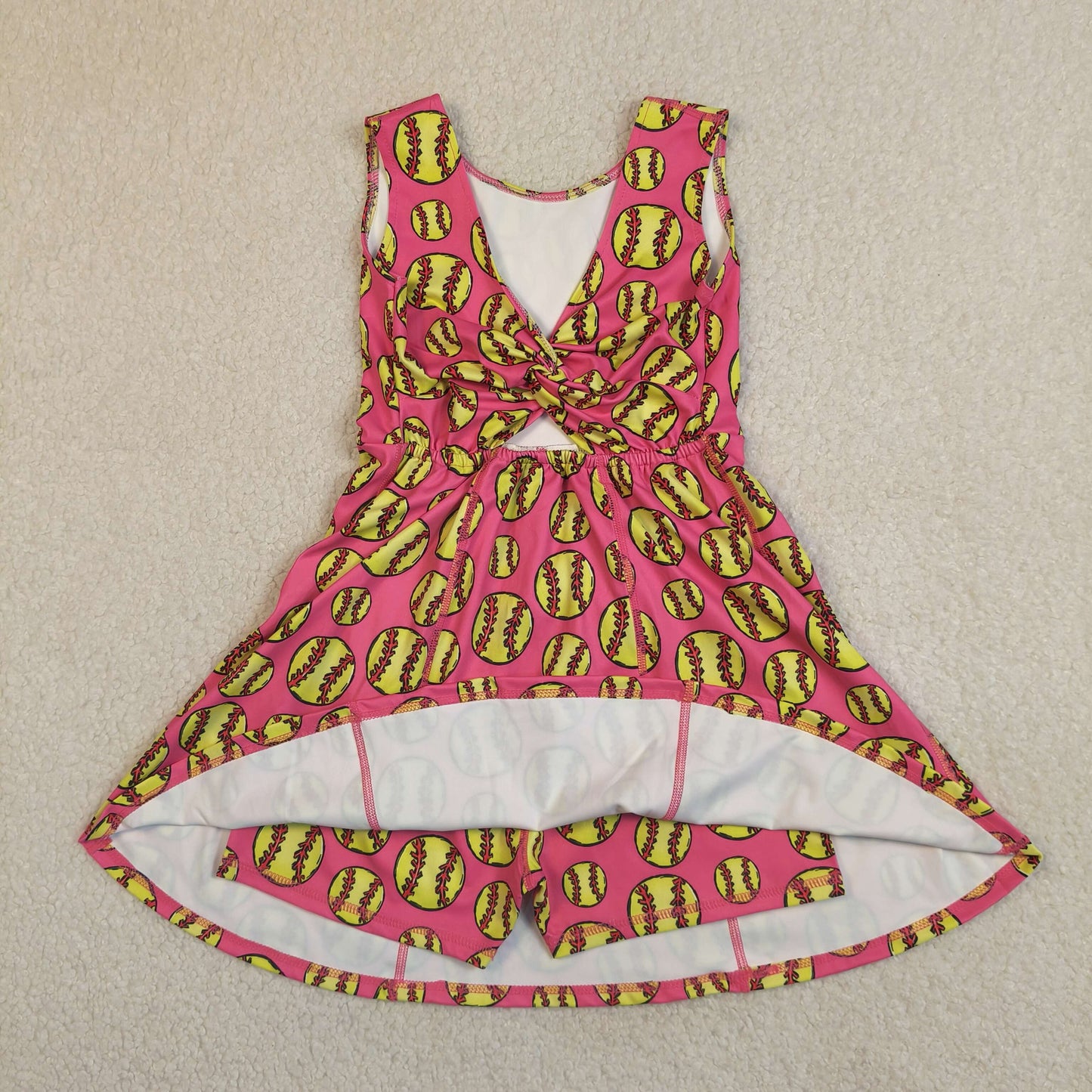 sleeveless softball athletic skort dress
